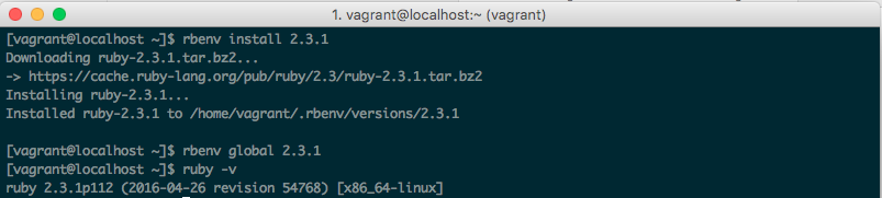 rbenv-ruby2.3.1