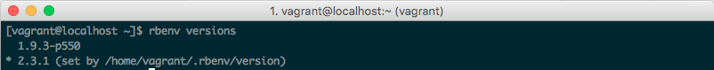 rbenv-versions